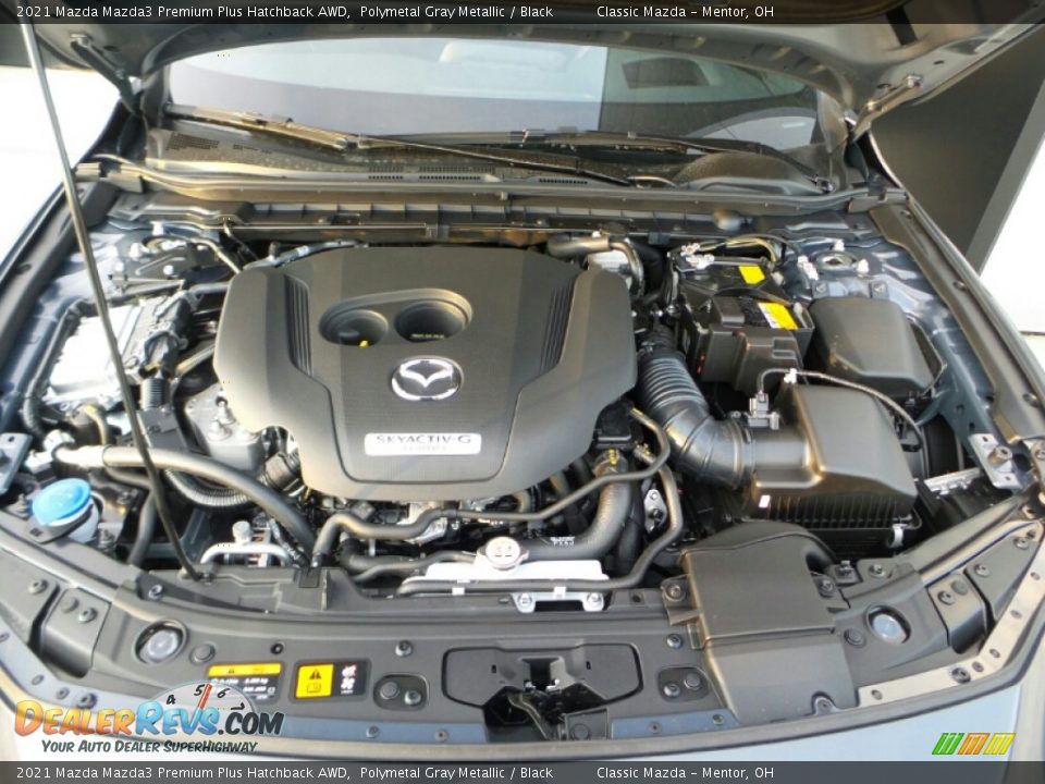 2021 Mazda Mazda3 Premium Plus Hatchback AWD 2.5 Liter Turbocharged SKYACTIV-G DOHC 16-Valve VVT 4 Cylinder Engine Photo #8