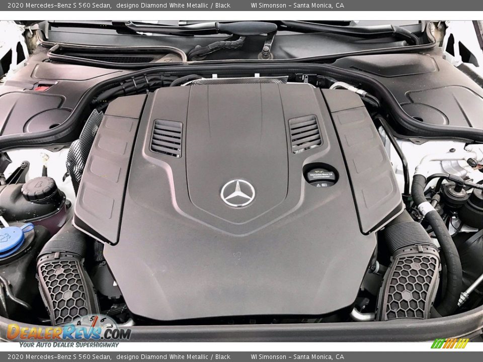 2020 Mercedes-Benz S 560 Sedan designo Diamond White Metallic / Black Photo #8