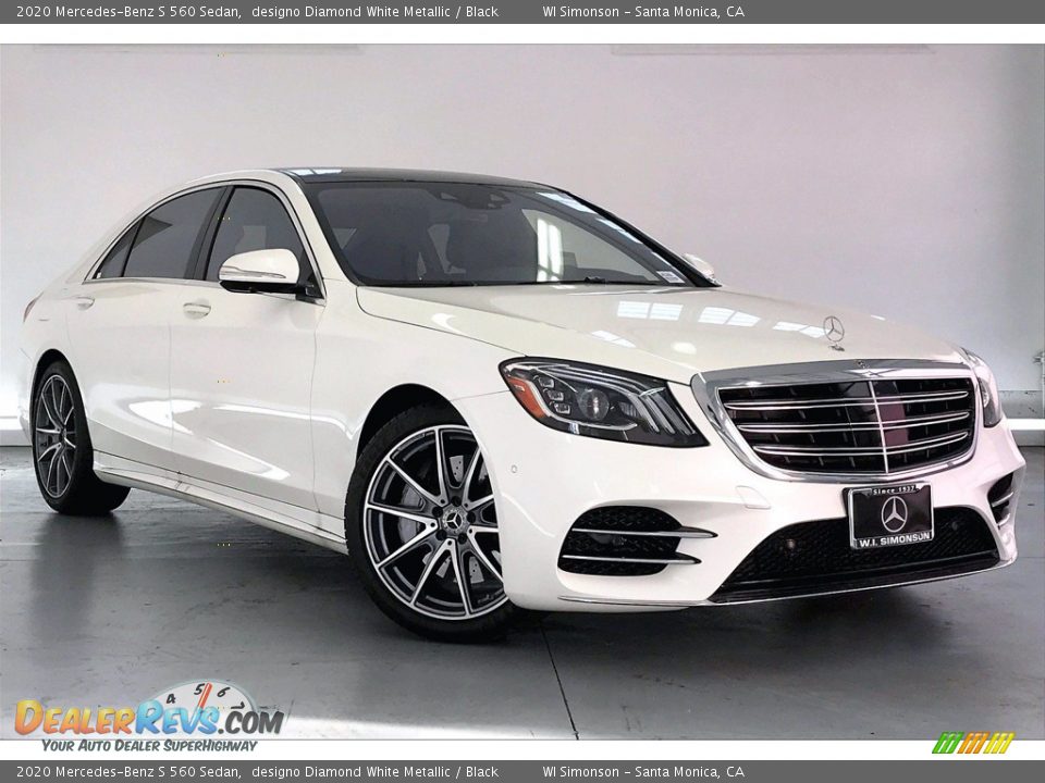 2020 Mercedes-Benz S 560 Sedan designo Diamond White Metallic / Black Photo #12