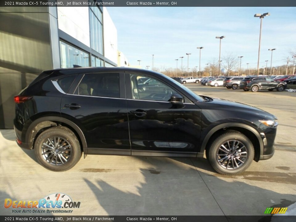2021 Mazda CX-5 Touring AWD Jet Black Mica / Parchment Photo #1