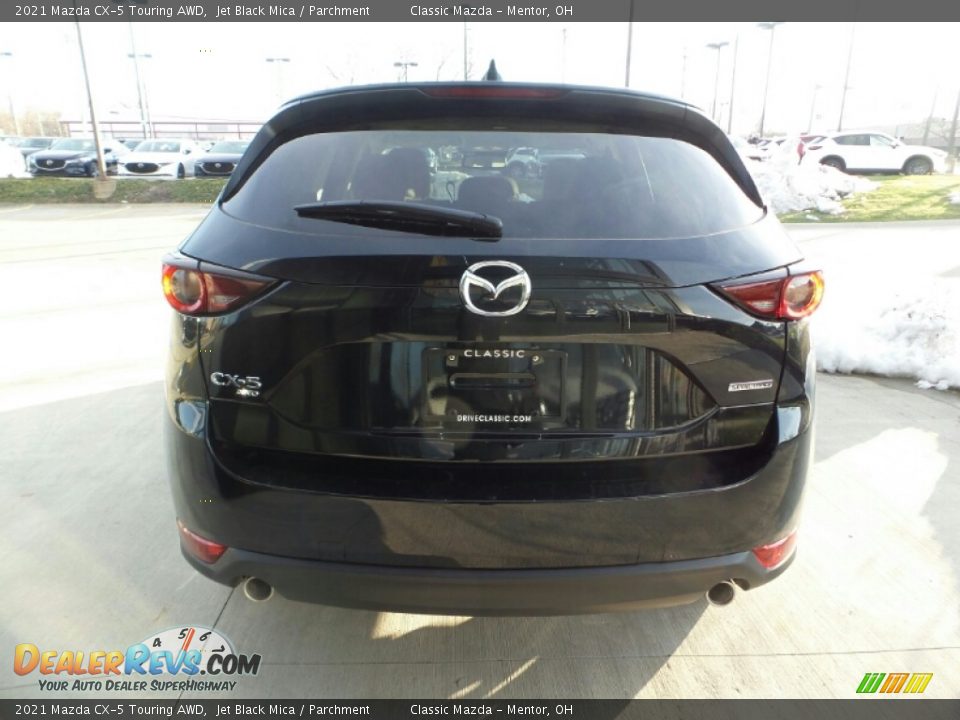 2021 Mazda CX-5 Touring AWD Jet Black Mica / Parchment Photo #2