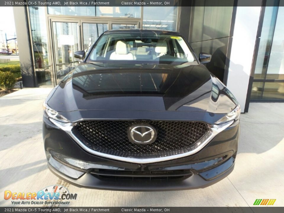 2021 Mazda CX-5 Touring AWD Jet Black Mica / Parchment Photo #4