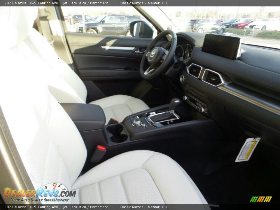 2021 Mazda CX-5 Touring AWD Jet Black Mica / Parchment Photo #8
