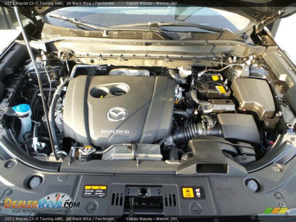 2021 Mazda CX-5 Touring AWD Jet Black Mica / Parchment Photo #9
