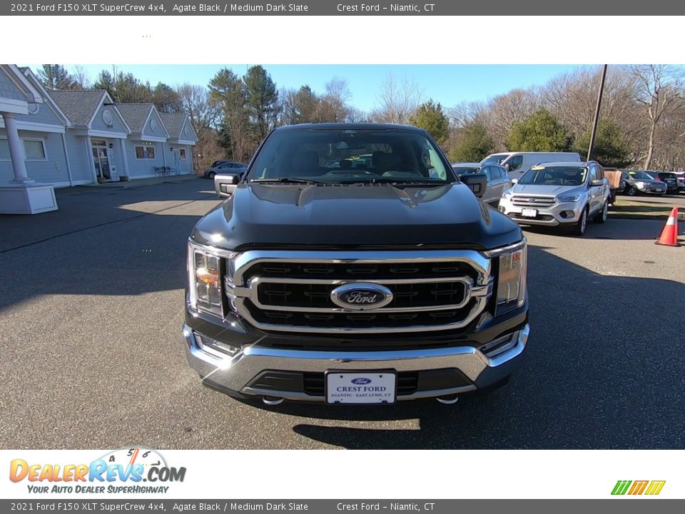 2021 Ford F150 XLT SuperCrew 4x4 Agate Black / Medium Dark Slate Photo #2