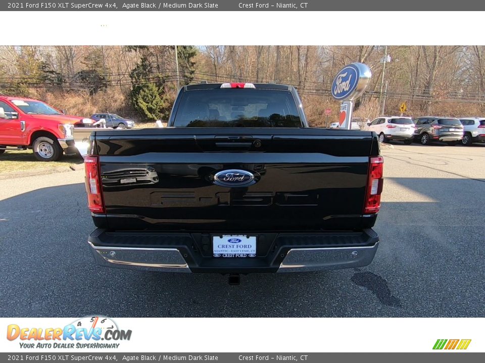 2021 Ford F150 XLT SuperCrew 4x4 Agate Black / Medium Dark Slate Photo #6