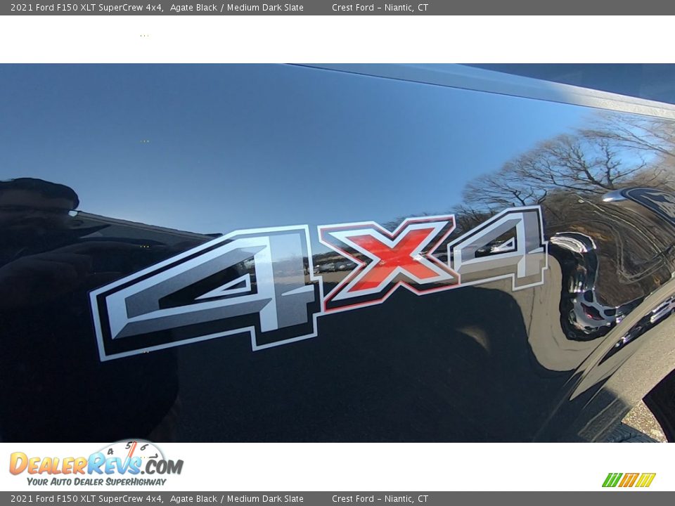 2021 Ford F150 XLT SuperCrew 4x4 Agate Black / Medium Dark Slate Photo #9