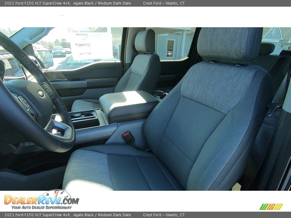 2021 Ford F150 XLT SuperCrew 4x4 Agate Black / Medium Dark Slate Photo #11
