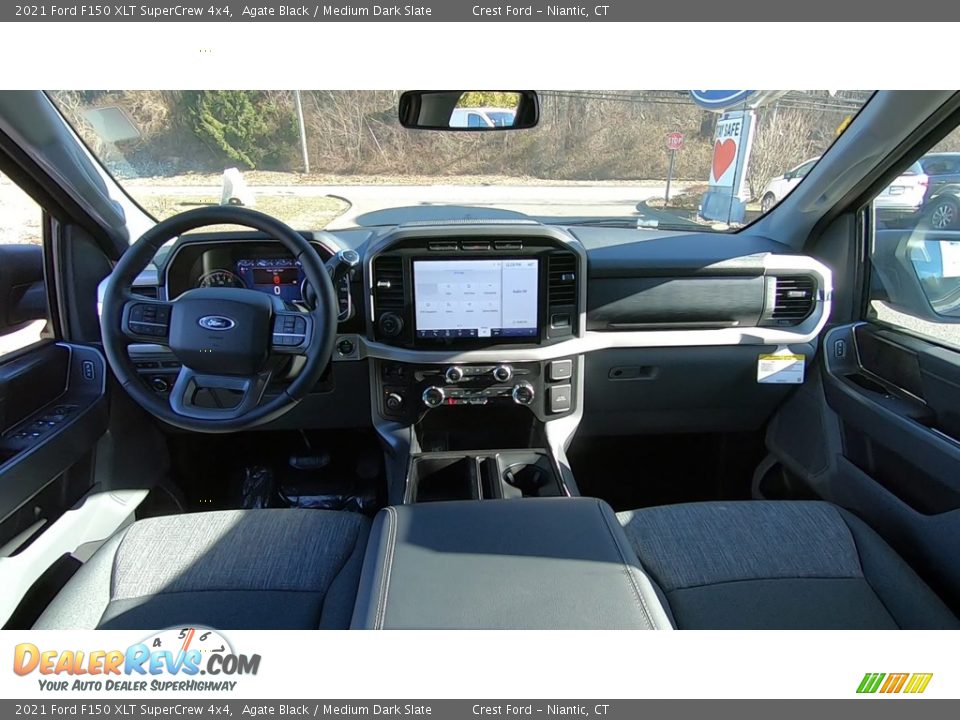 2021 Ford F150 XLT SuperCrew 4x4 Agate Black / Medium Dark Slate Photo #18