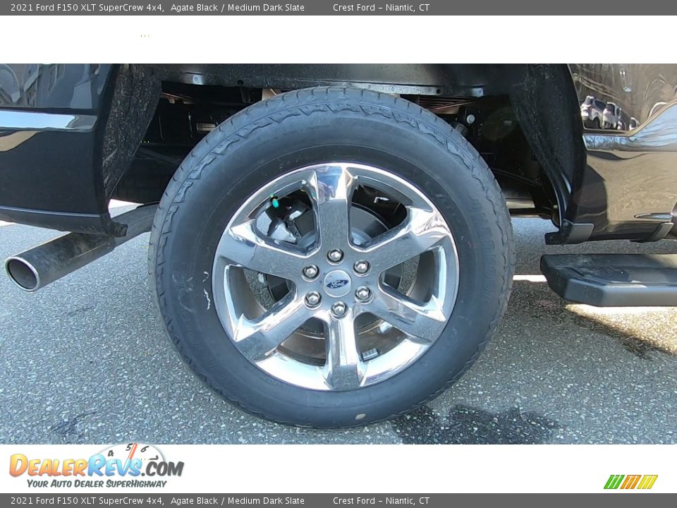 2021 Ford F150 XLT SuperCrew 4x4 Agate Black / Medium Dark Slate Photo #21
