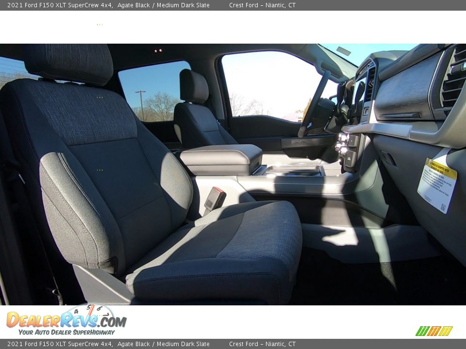 2021 Ford F150 XLT SuperCrew 4x4 Agate Black / Medium Dark Slate Photo #23