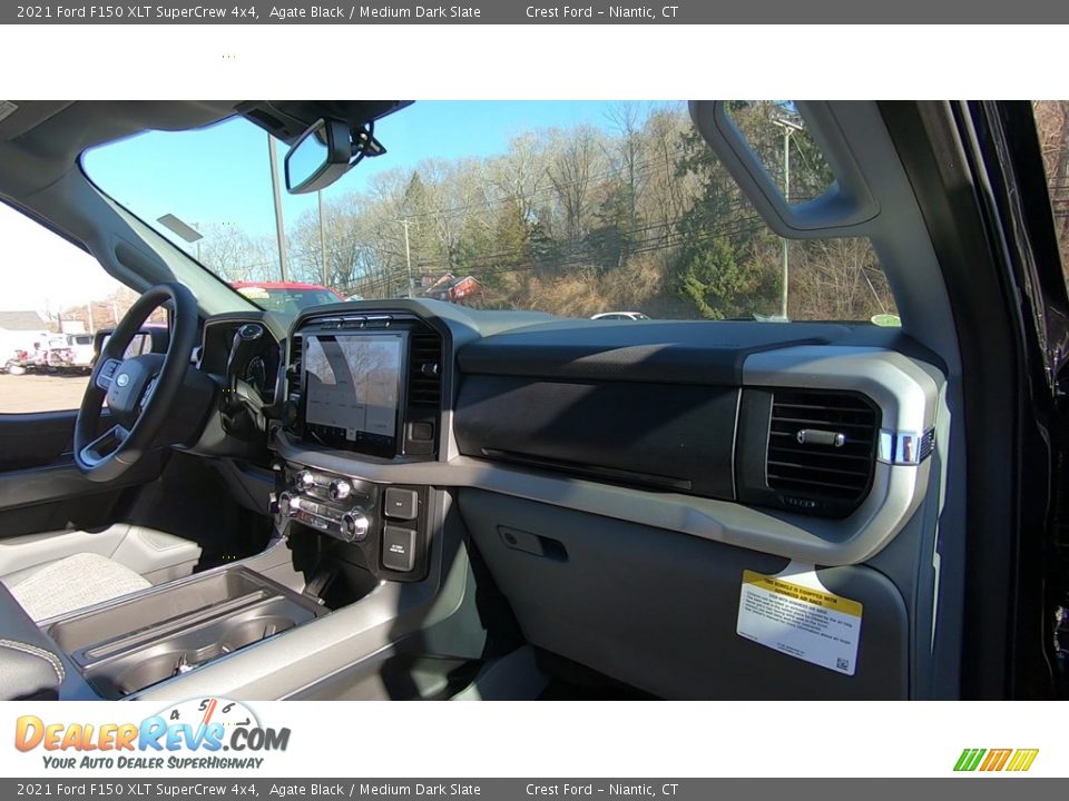 2021 Ford F150 XLT SuperCrew 4x4 Agate Black / Medium Dark Slate Photo #24
