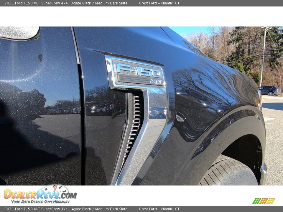 2021 Ford F150 XLT SuperCrew 4x4 Agate Black / Medium Dark Slate Photo #25
