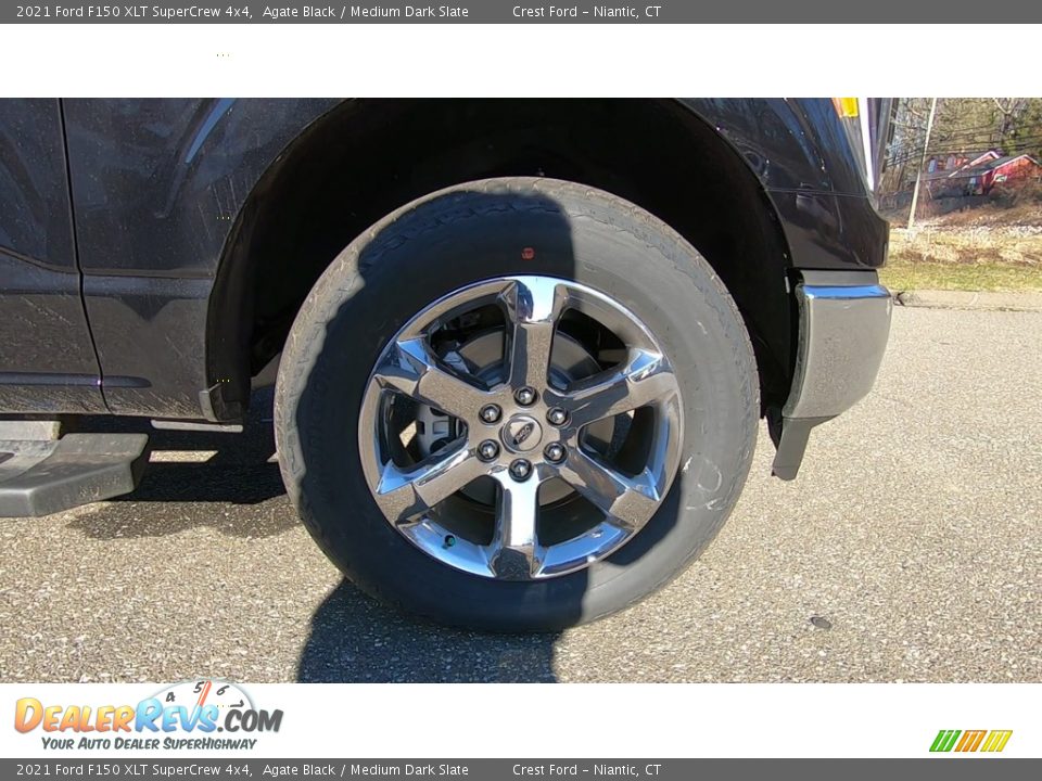 2021 Ford F150 XLT SuperCrew 4x4 Agate Black / Medium Dark Slate Photo #26