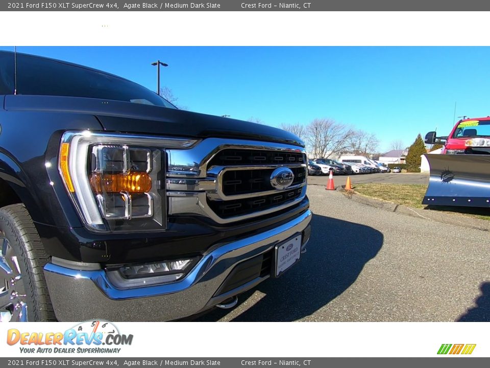 2021 Ford F150 XLT SuperCrew 4x4 Agate Black / Medium Dark Slate Photo #27
