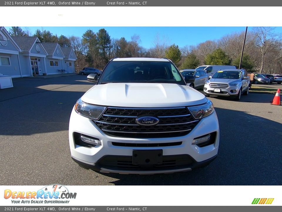 2021 Ford Explorer XLT 4WD Oxford White / Ebony Photo #2