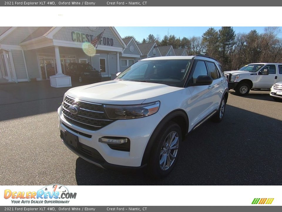 2021 Ford Explorer XLT 4WD Oxford White / Ebony Photo #3