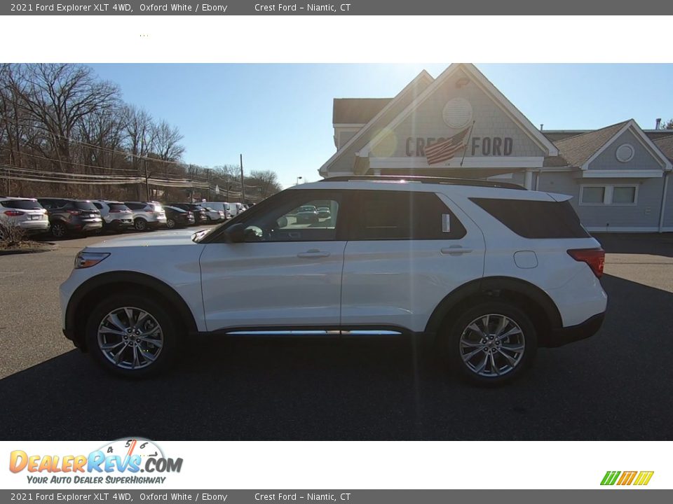 2021 Ford Explorer XLT 4WD Oxford White / Ebony Photo #4