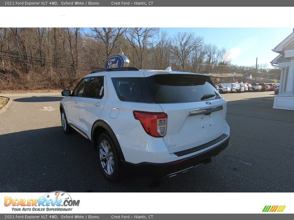 2021 Ford Explorer XLT 4WD Oxford White / Ebony Photo #5