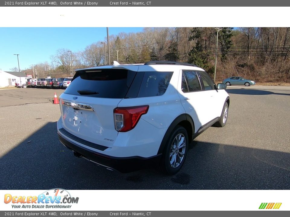 2021 Ford Explorer XLT 4WD Oxford White / Ebony Photo #7