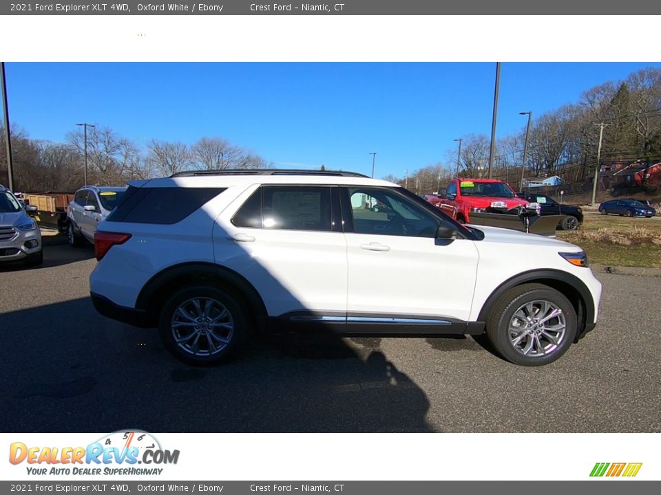 2021 Ford Explorer XLT 4WD Oxford White / Ebony Photo #8