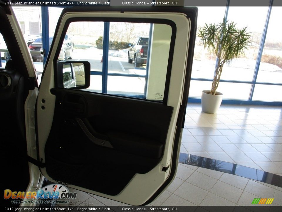 2012 Jeep Wrangler Unlimited Sport 4x4 Bright White / Black Photo #16