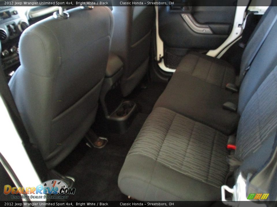 2012 Jeep Wrangler Unlimited Sport 4x4 Bright White / Black Photo #23