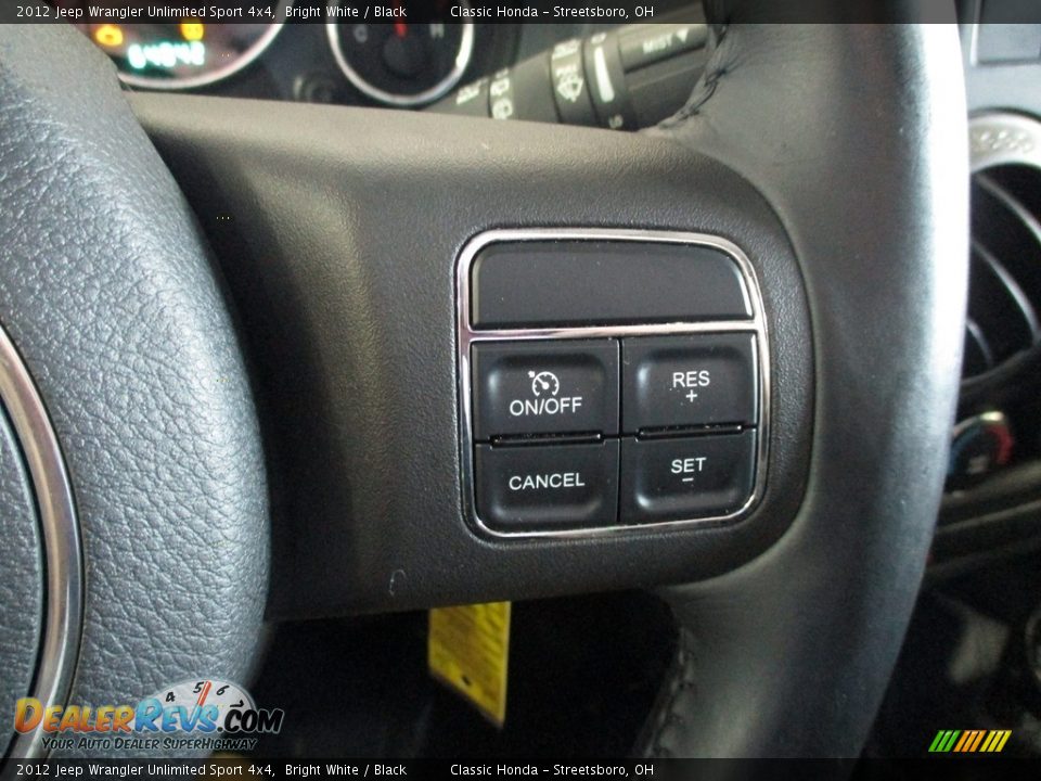 2012 Jeep Wrangler Unlimited Sport 4x4 Bright White / Black Photo #31