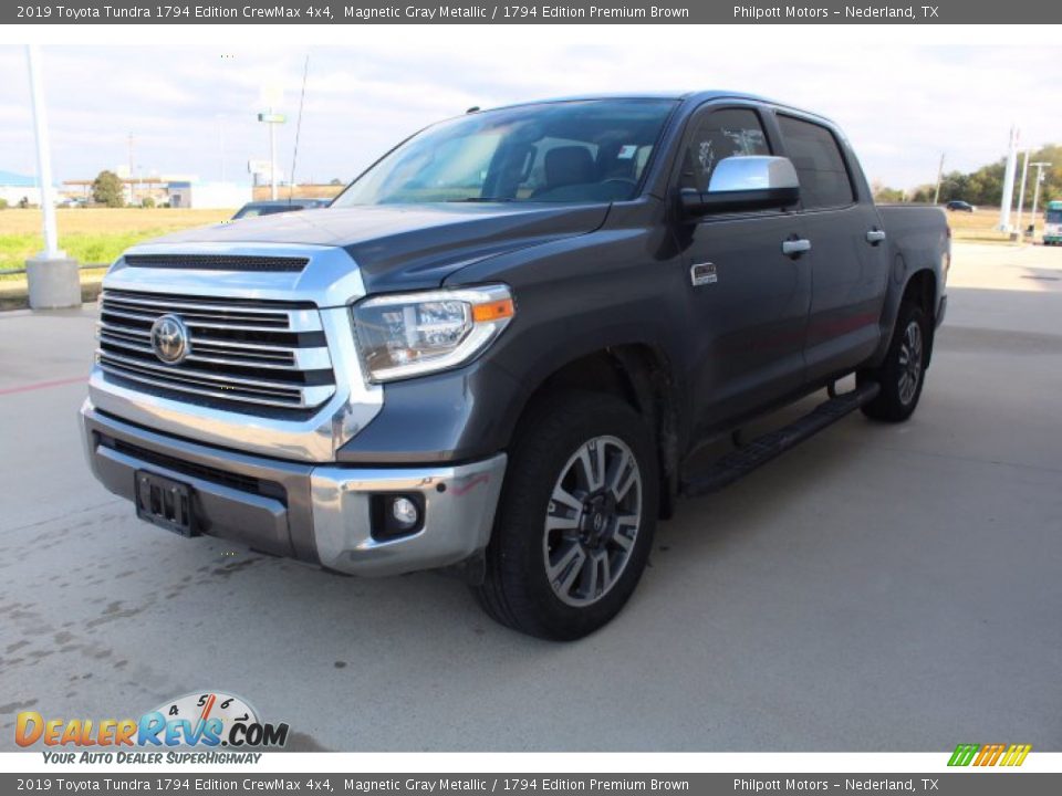 2019 Toyota Tundra 1794 Edition CrewMax 4x4 Magnetic Gray Metallic / 1794 Edition Premium Brown Photo #4