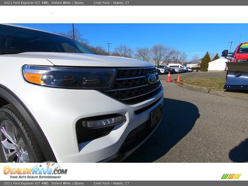 2021 Ford Explorer XLT 4WD Oxford White / Ebony Photo #28