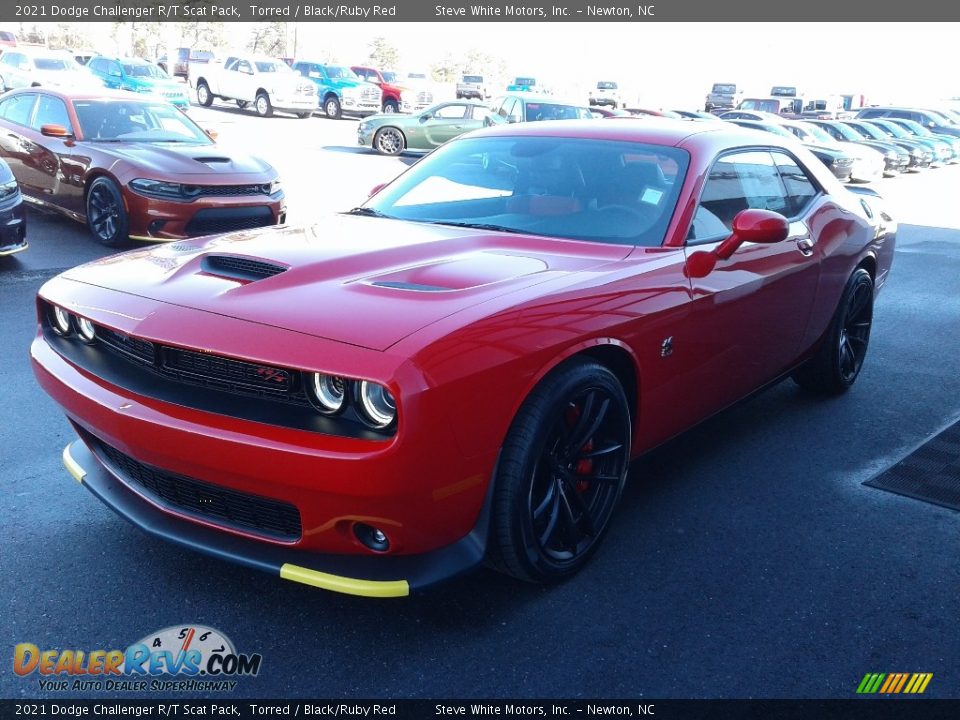 2021 Dodge Challenger R/T Scat Pack Torred / Black/Ruby Red Photo #2