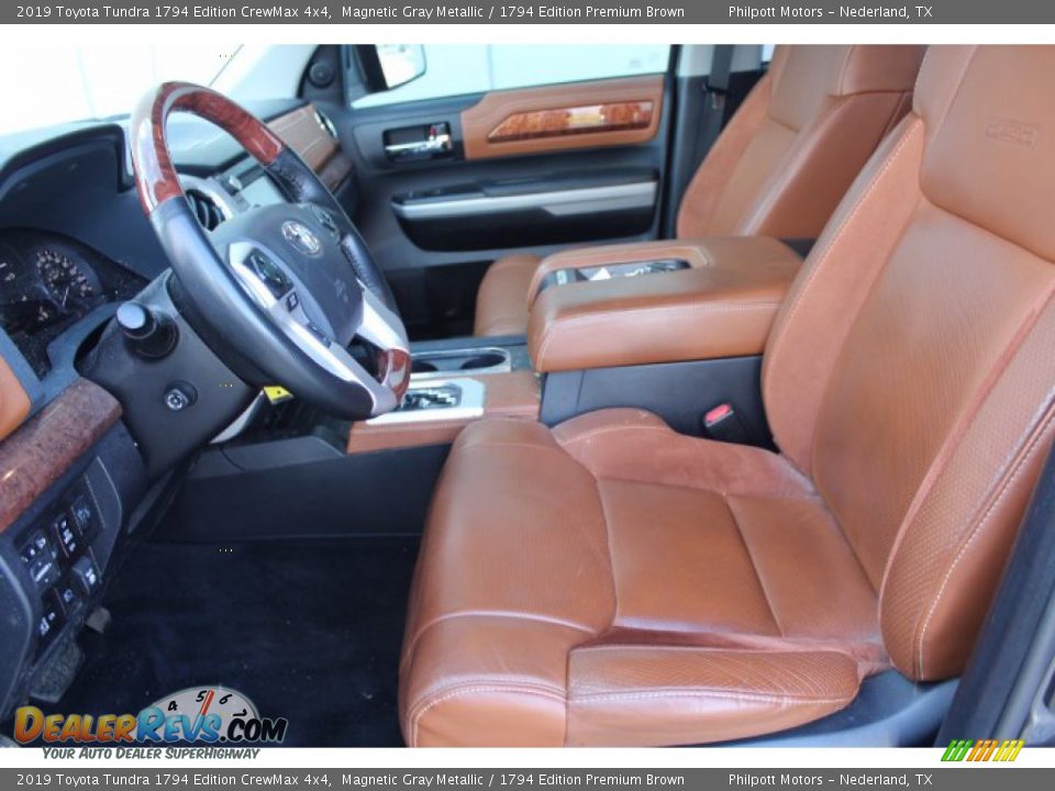 2019 Toyota Tundra 1794 Edition CrewMax 4x4 Magnetic Gray Metallic / 1794 Edition Premium Brown Photo #10