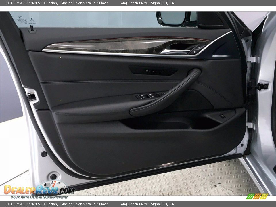 2018 BMW 5 Series 530i Sedan Glacier Silver Metallic / Black Photo #23