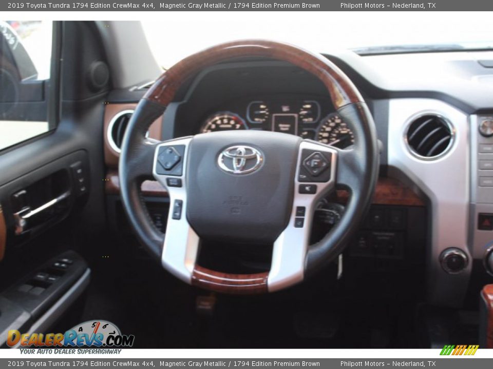 2019 Toyota Tundra 1794 Edition CrewMax 4x4 Magnetic Gray Metallic / 1794 Edition Premium Brown Photo #21