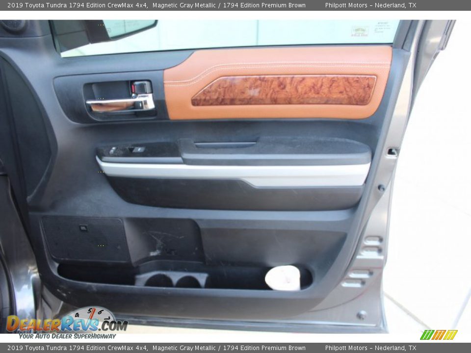 2019 Toyota Tundra 1794 Edition CrewMax 4x4 Magnetic Gray Metallic / 1794 Edition Premium Brown Photo #24