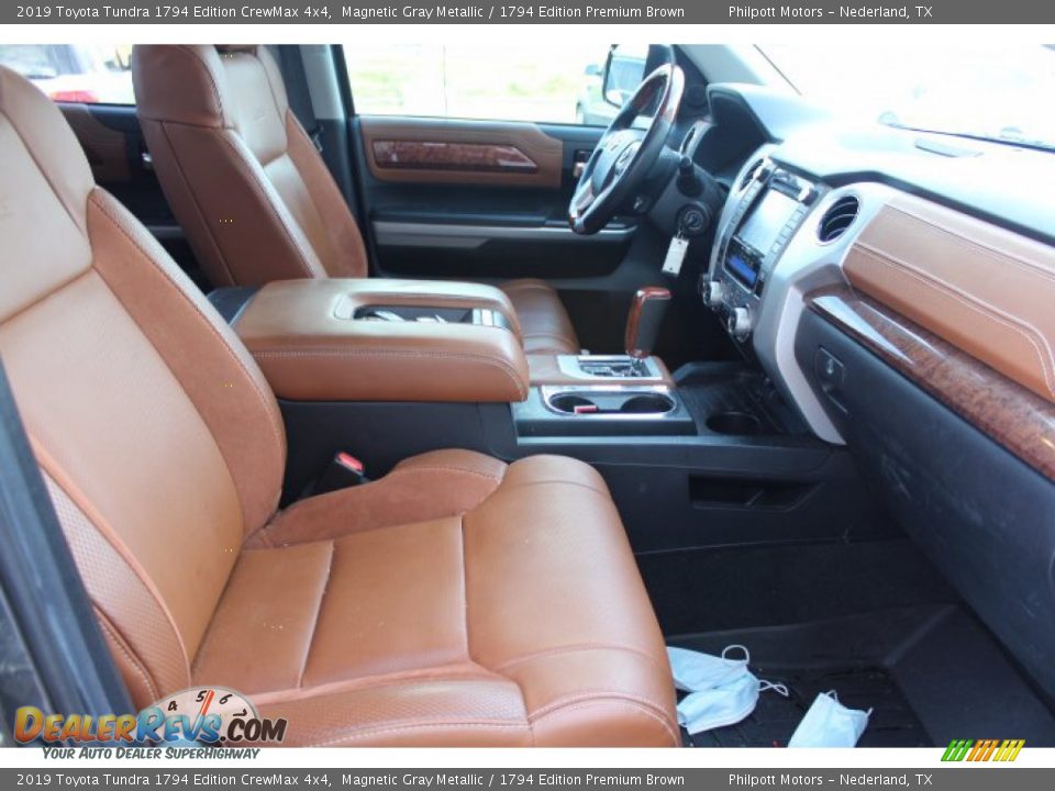2019 Toyota Tundra 1794 Edition CrewMax 4x4 Magnetic Gray Metallic / 1794 Edition Premium Brown Photo #25