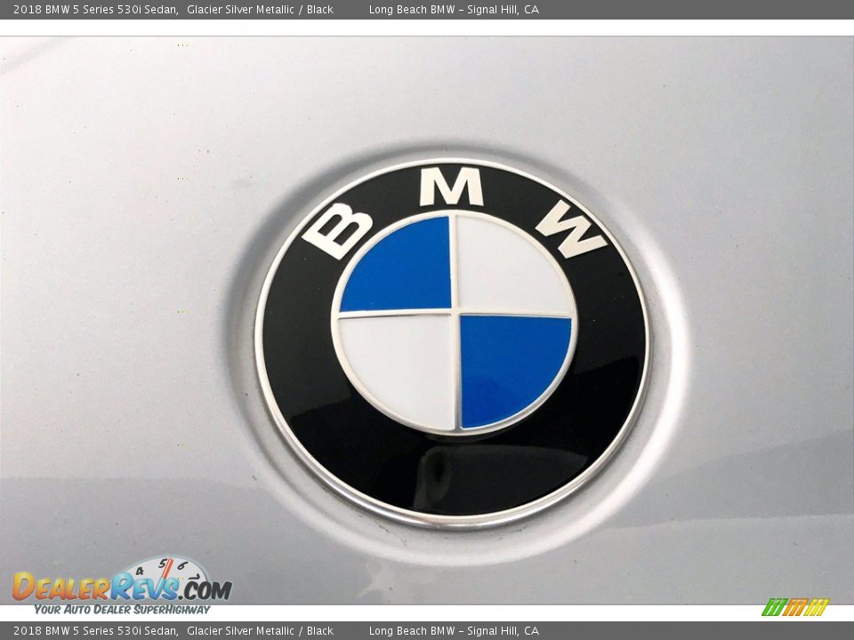 2018 BMW 5 Series 530i Sedan Glacier Silver Metallic / Black Photo #33