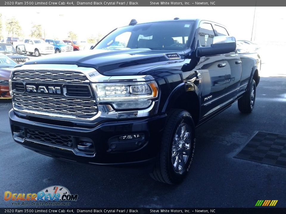 2020 Ram 3500 Limited Crew Cab 4x4 Diamond Black Crystal Pearl / Black Photo #2