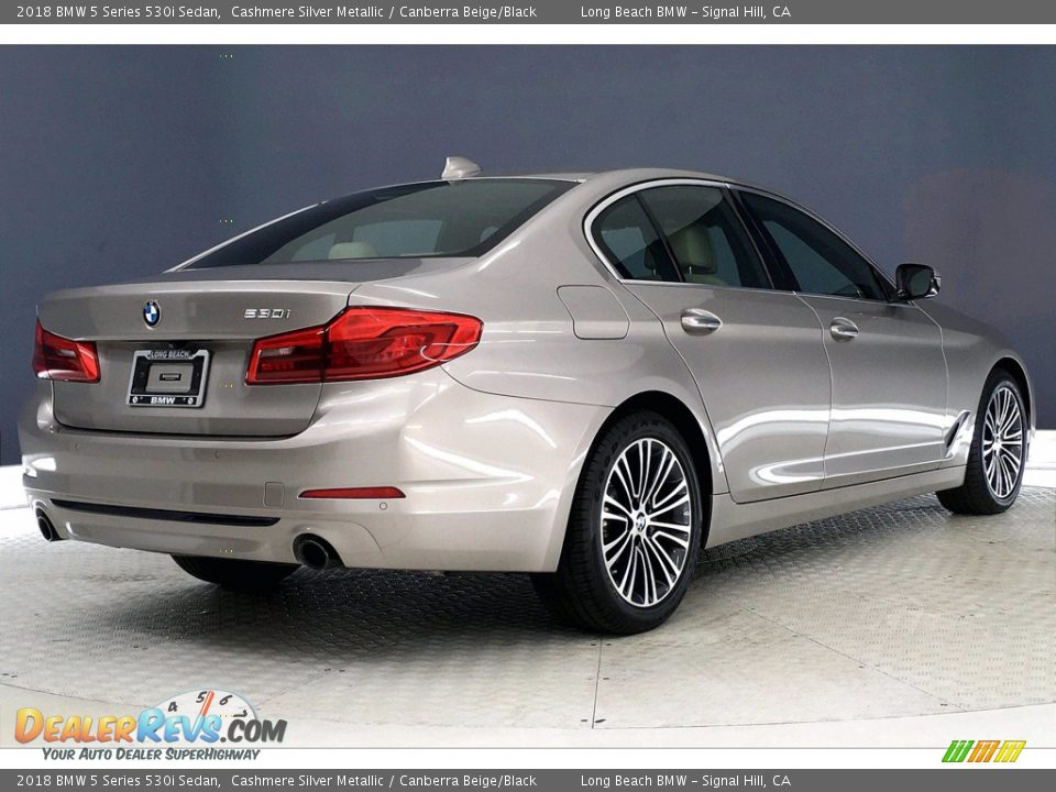 Cashmere Silver Metallic 2018 BMW 5 Series 530i Sedan Photo #13