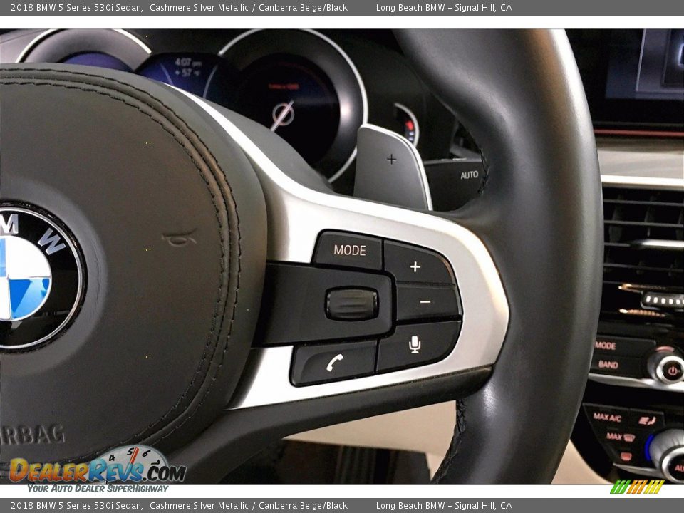 2018 BMW 5 Series 530i Sedan Steering Wheel Photo #19