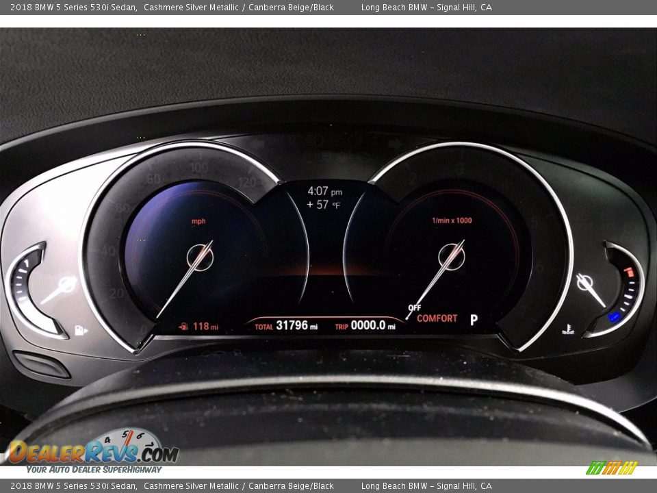 2018 BMW 5 Series 530i Sedan Gauges Photo #20