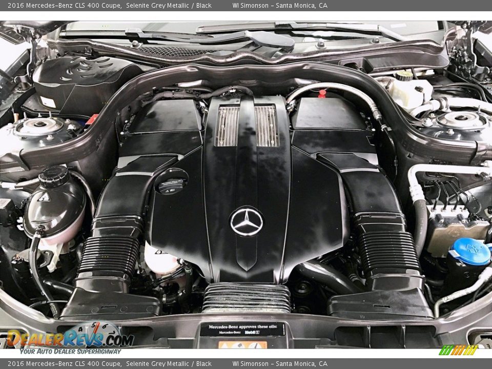 2016 Mercedes-Benz CLS 400 Coupe Selenite Grey Metallic / Black Photo #9