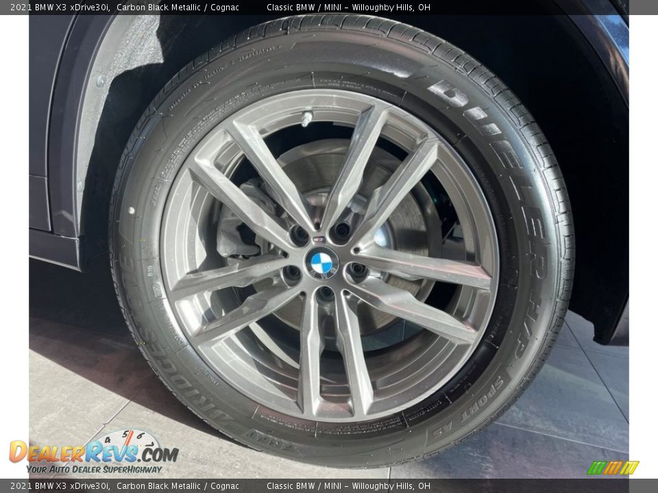 2021 BMW X3 xDrive30i Carbon Black Metallic / Cognac Photo #5