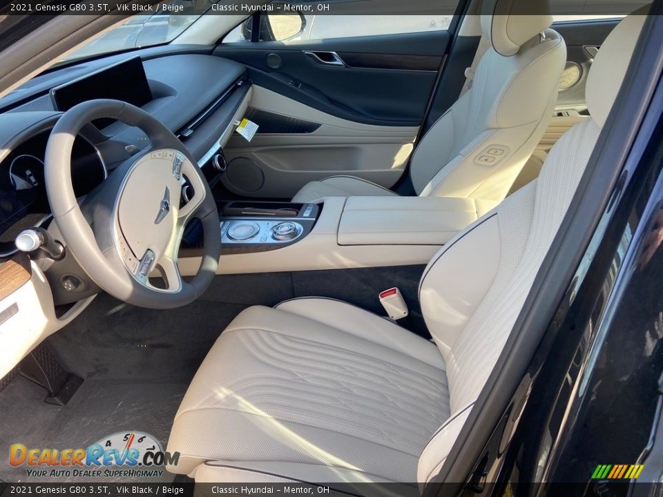 Front Seat of 2021 Genesis G80 3.5T Photo #2