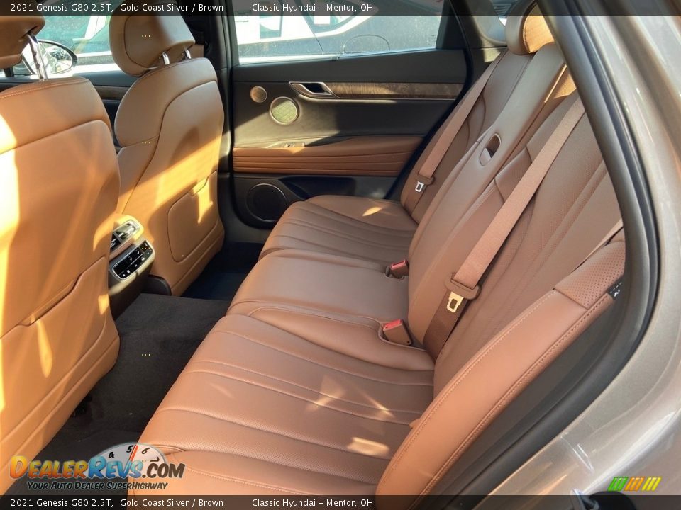 Rear Seat of 2021 Genesis G80 2.5T Photo #3