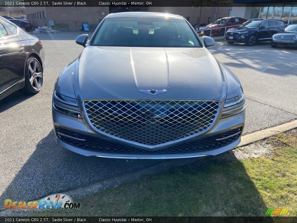 2021 Genesis G80 2.5T Savile Silver / Black Photo #2