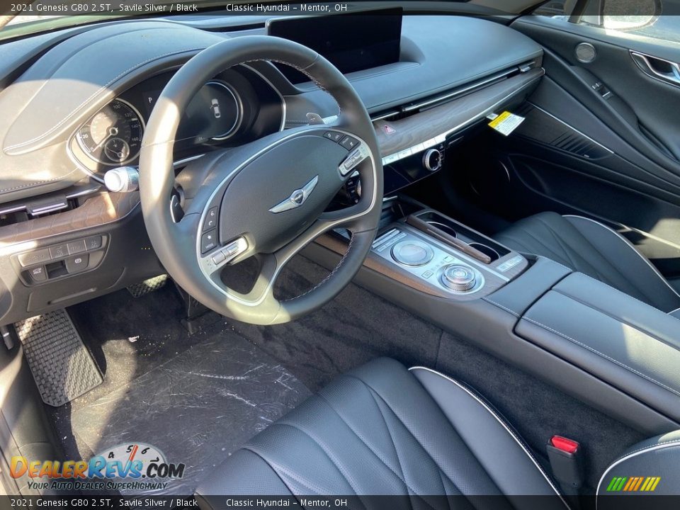 Black Interior - 2021 Genesis G80 2.5T Photo #3