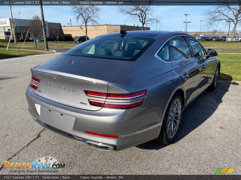 2021 Genesis G80 2.5T Savile Silver / Black Photo #6