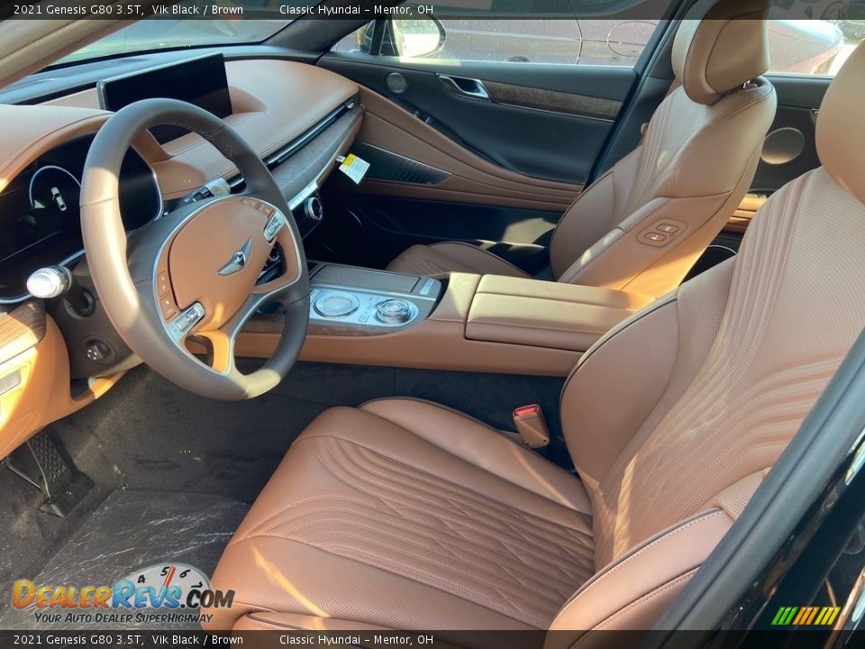 Front Seat of 2021 Genesis G80 3.5T Photo #2