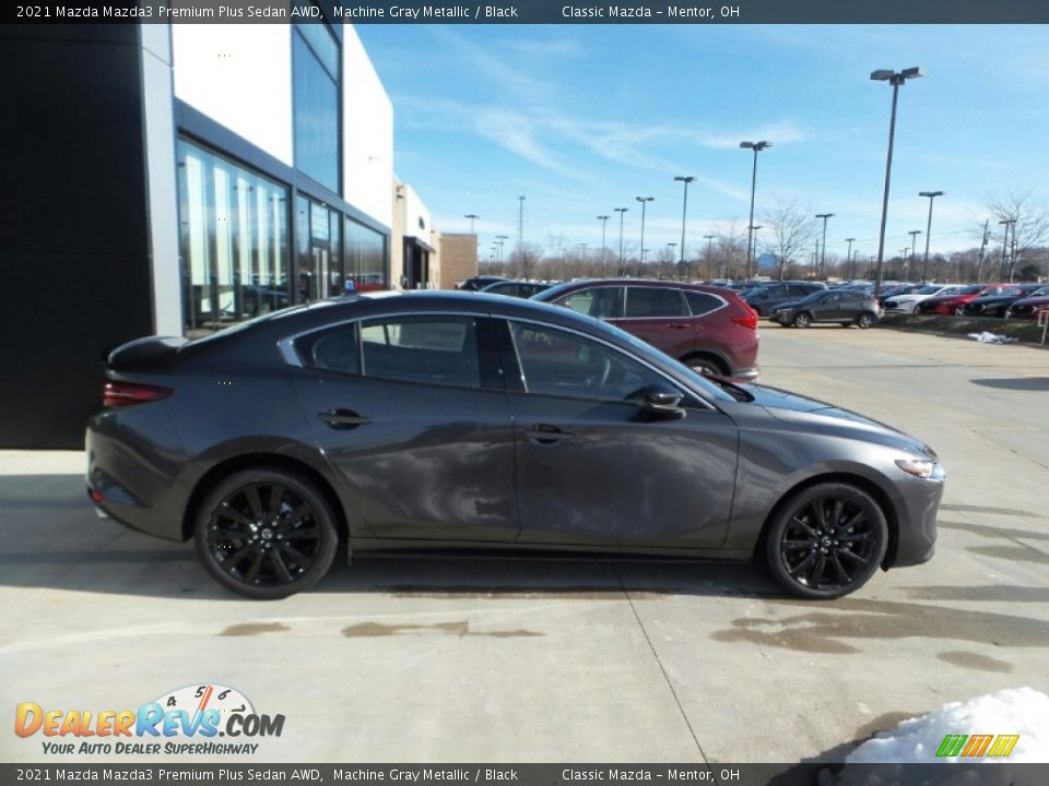 2021 Mazda Mazda3 Premium Plus Sedan AWD Machine Gray Metallic / Black Photo #2